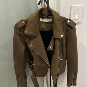 Brown Suede Zara Jacket